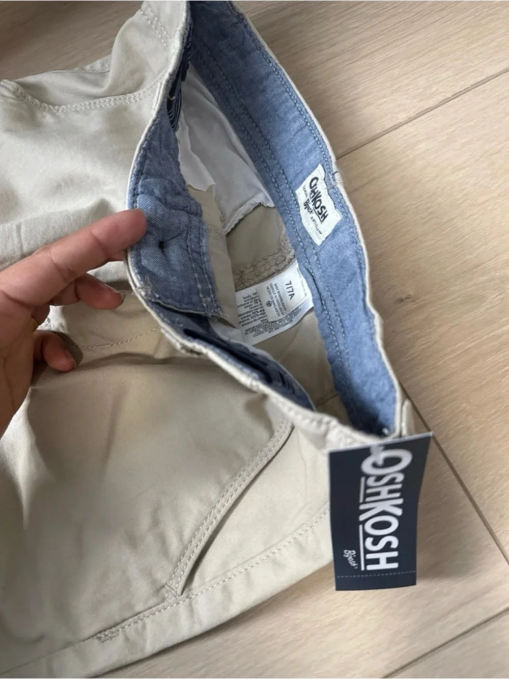 Boys Casual Chino Pants in Light Beige